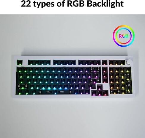 لوحة مفاتيح ميكانيكية Keychron Q5 Pro مخصصة QMK/VIA ميكانيكية هيكلية، تخطيط 96% مع تصميم بحشية مزدوجة بمقبض قابل للبرمجة، إضاءة خلفية RGB قابلة للتبديل السريع متوافقة مع نظام التشغيل Mac Windows Linux - أسود in Kuwait