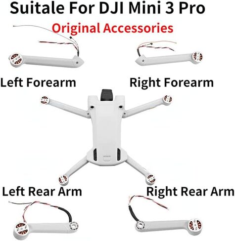 Right Front Arm Motor Assembly Replacement Repair Parts for DJI Mavic Mini 3 pro,Genuine DJI Mini 3 (Right Front) in Saudi Arabia