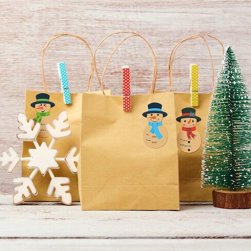 400 Pcs Christmas Tags Stickers Snowman Pattern Designed to from Stickers Christmas Gift Tags Snowman Tag Stickers for Christmas Holiday Christmas Labels for Name Box Bag Envelopes Package Wrapping in Saudi Arabia