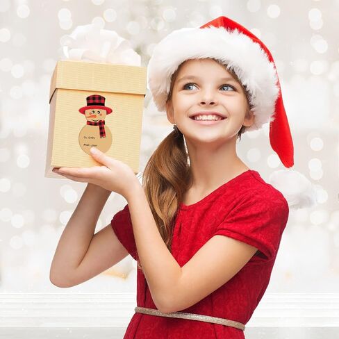 400 Pcs Christmas Tags Stickers Snowman Pattern Designed to from Stickers Christmas Gift Tags Snowman Tag Stickers for Christmas Holiday Christmas Labels for Name Box Bag Envelopes Package Wrapping in Saudi Arabia