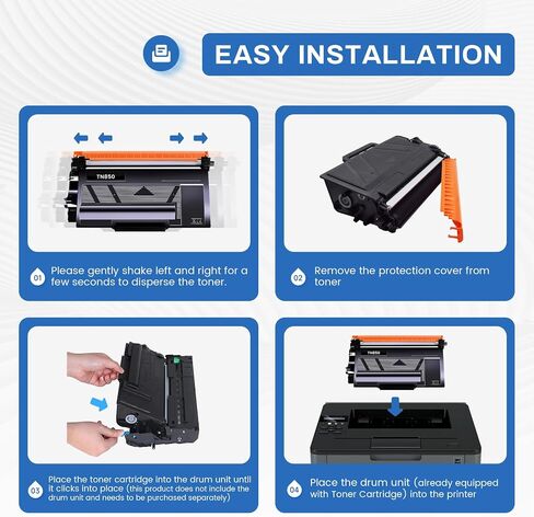 TN-850 TN850 Toner 2 Pack Compatible TN850 High Yield Black Toner Cartridge Replacement for Brother HL-L6200DW HL-L6400DW HL-L5100DN MFC-L5800DW MFC-L5850DW MFC-L6800DW MFC-L5700DW Printer Toner. in Kuwait