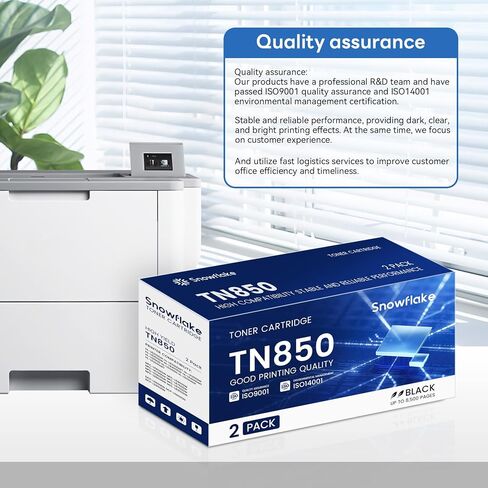 TN-850 TN850 Toner 2 Pack Compatible TN850 High Yield Black Toner Cartridge Replacement for Brother HL-L6200DW HL-L6400DW HL-L5100DN MFC-L5800DW MFC-L5850DW MFC-L6800DW MFC-L5700DW Printer Toner. in Kuwait