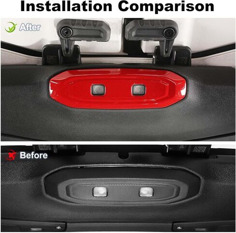JWWY for Jeep JL Reading Light Cover Trim for 2024 Jeep Wrangler JL JLU & Gladiator JT Accessories Carbon Fiber in Saudi Arabia
