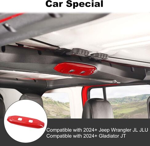 JWWY for Jeep JL Reading Light Cover Trim for 2024 Jeep Wrangler JL JLU & Gladiator JT Accessories Carbon Fiber in Saudi Arabia