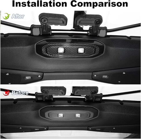 JWWY for Jeep JL Reading Light Cover Trim for 2024 Jeep Wrangler JL JLU & Gladiator JT Accessories Carbon Fiber in Saudi Arabia