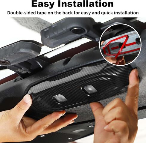 JWWY for Jeep JL Reading Light Cover Trim for 2024 Jeep Wrangler JL JLU & Gladiator JT Accessories Carbon Fiber in Saudi Arabia