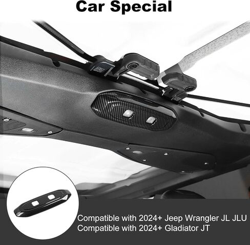JWWY for Jeep JL Reading Light Cover Trim for 2024 Jeep Wrangler JL JLU & Gladiator JT Accessories Carbon Fiber in Saudi Arabia