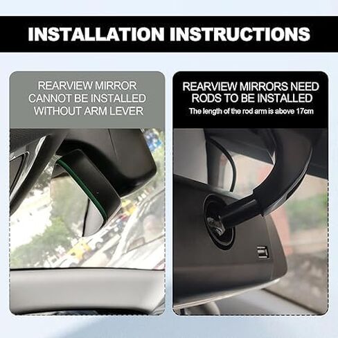 حامل هاتف مرآة الرؤية الخلفية للسيارة، حامل هاتف مرآة الرؤية الخلفية متعدد الوظائف قابل للسحب، تصميم ثابت بأربعة زوايا مضاد للاهتزاز، لجميع الهواتف المحمولة وجميع السيارات in Kuwait