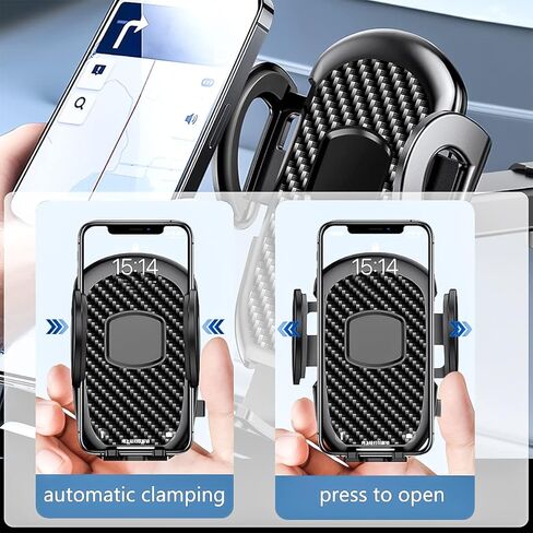 حامل الهاتف الخلوي للسيارة، حامل الهاتف الخلوي للوحة القيادة/الزجاج الأمامي/فتحة تهوية الهواء، حامل هاتف السيارة القوي العالمي، متوافق مع جميع الهواتف الذكية والسيارات in Kuwait