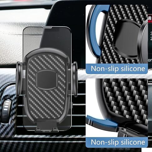 حامل الهاتف الخلوي للسيارة، حامل الهاتف الخلوي للوحة القيادة/الزجاج الأمامي/فتحة تهوية الهواء، حامل هاتف السيارة القوي العالمي، متوافق مع جميع الهواتف الذكية والسيارات in Kuwait