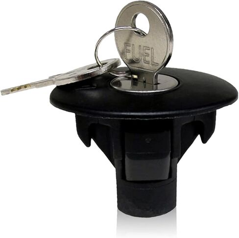 1 Pack Locking Gas Fuel Tank Plug Cover Cap, Lock Fuel Cap With 2 Keys, Compatible Ford Edge Escape Expedition Explorer F150 Fiesta Flex Focus Fusion Taurus (Black) in Kuwait