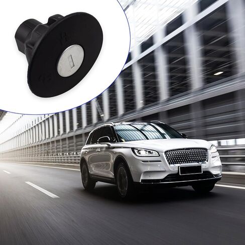 1 Pack Locking Gas Fuel Tank Plug Cover Cap, Lock Fuel Cap With 2 Keys, Compatible Ford Edge Escape Expedition Explorer F150 Fiesta Flex Focus Fusion Taurus (Black) in Kuwait