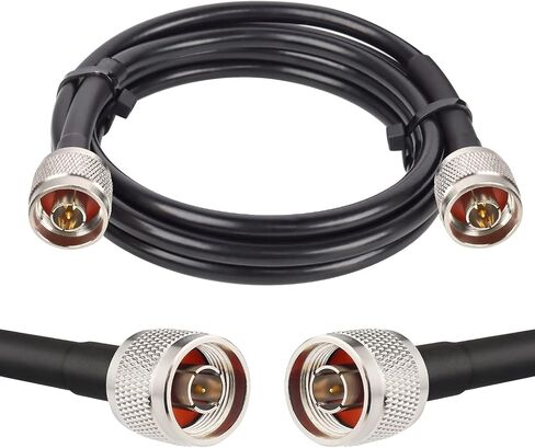 50ft KMR240 Coax Extension Cable N Male to N Male Connector Low Loss Coaxial Cables for 3G/4G/5G/LTE/GPS/WiFi/RF/Ham/Radio to Antenna or Phone Signal Booster Use 50 Ohm(Not for TV) in Kuwait