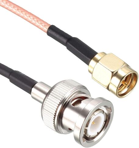 كابل محوري uxcell RG316 مع موصلات BNC ذكر إلى SMA ذكر 50 أوم 6 قدم in Saudi Arabia