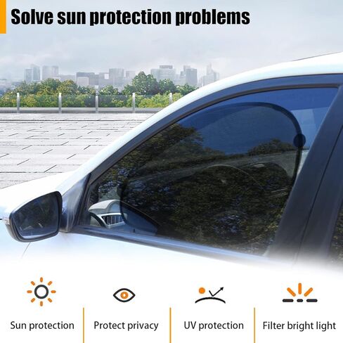 مظلة شمسية لنافذة السيارة من لويافوربا، 5 عبوات من ظلال الشمس للنوافذ الجانبية والخلفية التلقائية، ظلال مقاس 17.3 × 14.2 بوصة تحمي الأطفال الصغار من ملحقات حماية الشمس والوهج والأشعة فوق البنفسجية in Kuwait