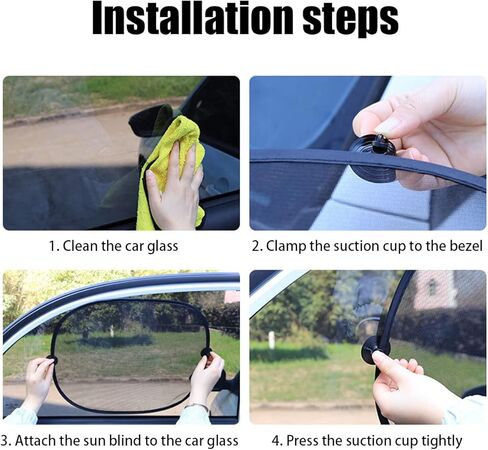 مظلة شمسية لنافذة السيارة من لويافوربا، 5 عبوات من ظلال الشمس للنوافذ الجانبية والخلفية التلقائية، ظلال مقاس 17.3 × 14.2 بوصة تحمي الأطفال الصغار من ملحقات حماية الشمس والوهج والأشعة فوق البنفسجية in Kuwait