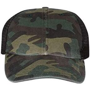 Printed Trucker Cap - Green Camo/Black (100 Pack) in Saudi Arabia