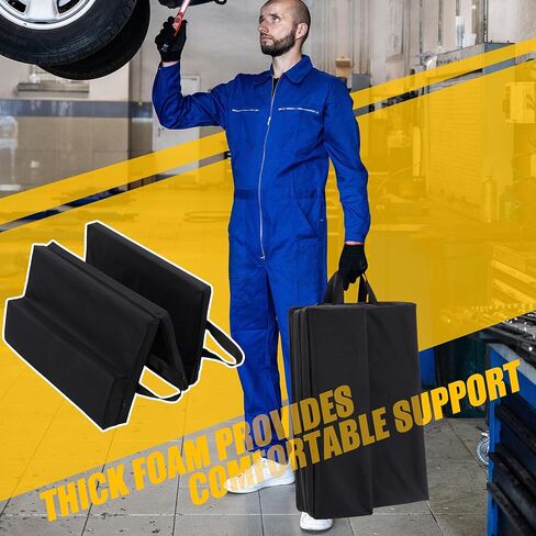 BALAPET Thick Supportive Foam Mechanical Mat to Lay On with Pillow, Waterproof Portable Mechanic Pad for Working Under Car with Carrying Handles,Suitable for Garage, Picnicking, Gardening in Saudi Arabia