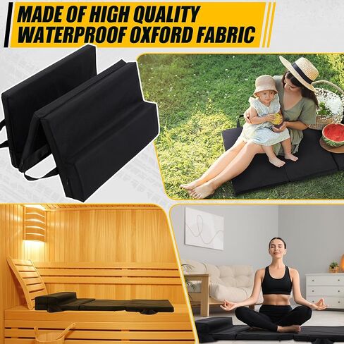 BALAPET Thick Supportive Foam Mechanical Mat to Lay On with Pillow, Waterproof Portable Mechanic Pad for Working Under Car with Carrying Handles,Suitable for Garage, Picnicking, Gardening in Saudi Arabia