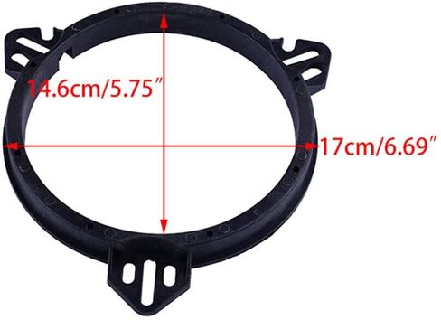 4Pcs 6.5" Rear Door Speaker Adapter Spacer Rings Fit for Subaru Impreza Forester WRX Legacy in Saudi Arabia