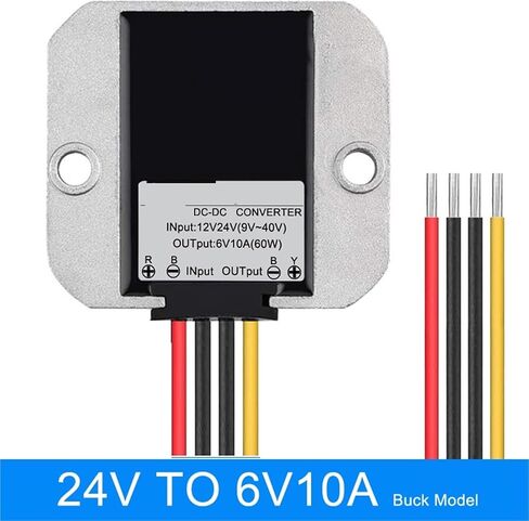 1pcs DC DC 12V 24V 36V 48V to 5V 6V 5A 6A 8A 10A Step Down Buck DC-DC Converter Regulator for Cars LED Power Supply(24V to 6V 5A) in Saudi Arabia