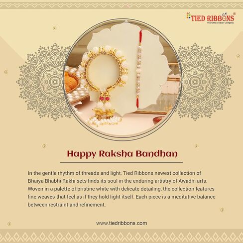 TIED RIBBONS Set of 2 Rakhi for Brother Rakhi for Bhaiya | Wishes Card | Roli Tikka - Raksha Bandhan Rakhi Bracelet for Brother | Bhai Rakhi 2 Set | Bro Rakhi Thread | Rakhi Set for Brother in Saudi Arabia