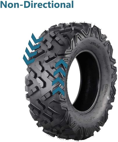 25x10-12 ATV Tire - ATV/UTV Tires, All-Terrain Off-Road Mud Trail Tires, Tubeless, Set of 2 (25 * 10-12 KNIGHT) in Saudi Arabia
