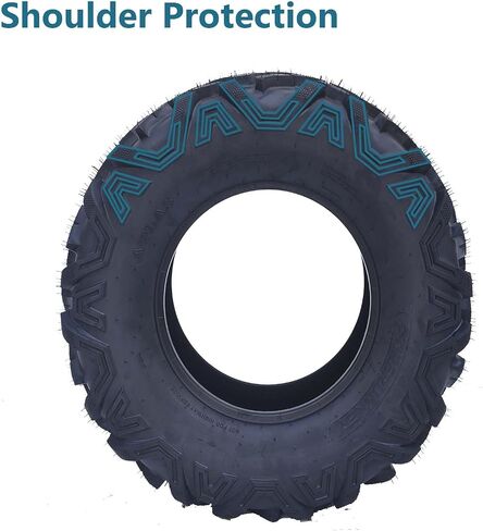 25x10-12 ATV Tire - ATV/UTV Tires, All-Terrain Off-Road Mud Trail Tires, Tubeless, Set of 2 (25 * 10-12 KNIGHT) in Saudi Arabia