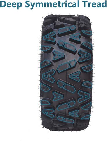 25x10-12 ATV Tire - ATV/UTV Tires, All-Terrain Off-Road Mud Trail Tires, Tubeless, Set of 2 (25 * 10-12 KNIGHT) in Saudi Arabia
