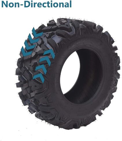 25x10-12 ATV Tire - ATV/UTV Tires, All-Terrain Off-Road Mud Trail Tires, Tubeless, Set of 2 (25 * 10-12 KNIGHT) in Saudi Arabia