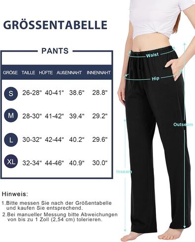 BAMBOO COOL Women Pajama Pants Comfy Lounge Sleep Bottoms, Casual Pj Pants with Pockets and Stretch Drawstring in Saudi Arabia