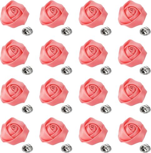 UXCELL Lapel Flowers for Men Suits ، Tabel Pin for Men Satin Rose Flower Flowers Flowers Brouch Boutonnieres لحفل حفل الزفاف حفلة موسيقية in Kuwait