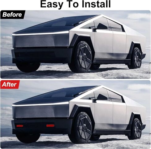 2PCS Tow Hook Covers Fit for Tesla Cybertruck 2024 2025, Silicone Protective Hitch Covers Customized for Car Front Bumper Compatible with Cybertruck Accessories (Red) in Kuwait