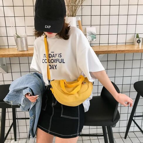 Cute Banana Bag Funny Canvas Novelty Purse Crossbody Bag Handbag Clutch Fruit Shaped Wallet Gifts for Girls Women in Saudi Arabia