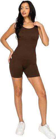 LA12st Women Premium تمرينات سلسة تنحيف Romper Yoga مضلعة الجسم in Kuwait