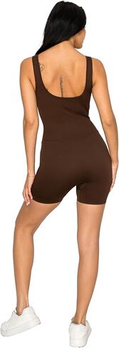 LA12st Women Premium تمرينات سلسة تنحيف Romper Yoga مضلعة الجسم in Kuwait