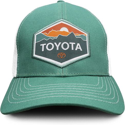 Tee Luv Toyota Emblem Emblem Mesh Backball Back Hat (الفيروز/الأبيض) in Saudi Arabia