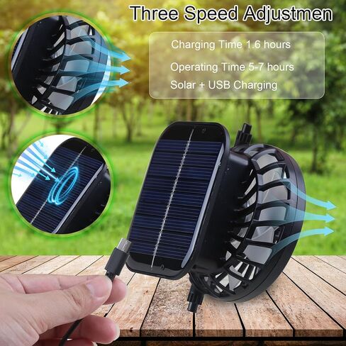 Leotruny Hat with Solar Fan Men: Summer UV Protection Fishing Hat in Kuwait