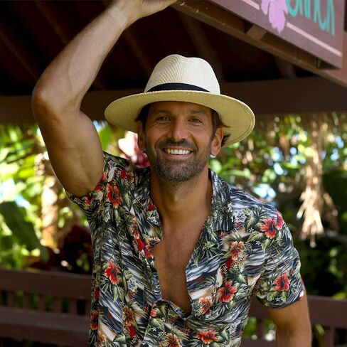 Matte Toyo Men's Straw Safari Sun Hat with 3-Pleat Ribbon Band in Saudi Arabia
