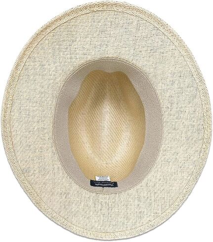 Matte Toyo Men's Straw Safari Sun Hat with 3-Pleat Ribbon Band in Saudi Arabia