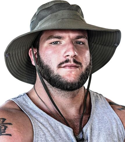 GearTOP Safari Sun Hat for Men and Sun Hats for Women UV Protection UPF 50+ Hiking, Gardening, Fishing in Kuwait