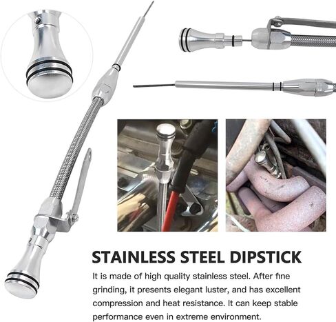 New Stainless Braided Oil Pan Dipstick Passenger Side for 87-91 Chevrolet V10 Suburban/ V20 Suburban/ V1500 Suburban/ V2500 Suburban V8 50/57L in Saudi Arabia