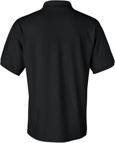 Pembroke Welsh Corgi Dog #2 Embroidery Adult Button-End Spread Short Sleeve Unisex Cotton Polo Shirt Golf Shirt - Black, Large in Saudi Arabia