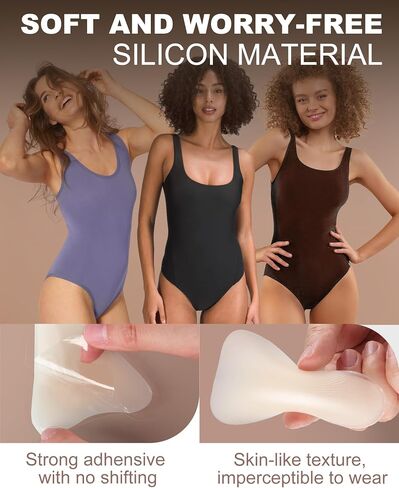 Camel Toe Concealer Reusable - Waterproof Camel No Underwear Insert Pack Cameltoe Concealer Proof Silicone Camel Toe Hider Cover Stopper Underwear Guard for Women - 4 Pack Nude in Kuwait
