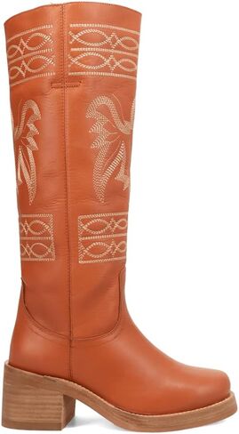 Dingo Women's Avalon Embroidered Round Toe Pull on Western Boot in Saudi Arabia