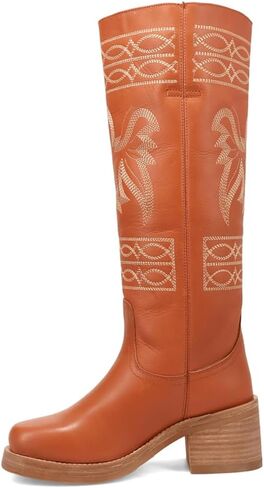 Dingo Women's Avalon Embroidered Round Toe Pull on Western Boot in Saudi Arabia