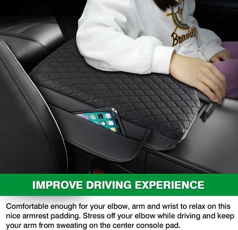 Custom Fit for Center Console Cover Hyundai Palisade 2020 2021 2022 2023 2024 2025 Armrest Cover Center Console Pad PU Leather Armrest Seat Box Cover Protector with Pockets Storage Bag in Saudi Arabia