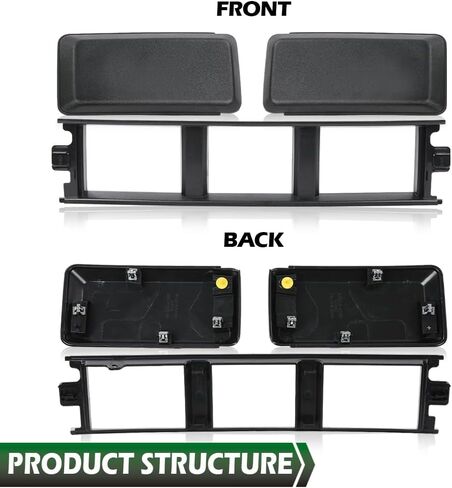 LQI Front Lower Grille Trim Panel & Bumper Guards Pads Inserts End Caps Compatible With Ford F150 2018 2019 2020 ABS JL3Z17B968BB in Kuwait