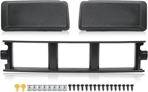 LQI Front Lower Grille Trim Panel & Bumper Guards Pads Inserts End Caps Compatible With Ford F150 2018 2019 2020 ABS JL3Z17B968BB in Kuwait