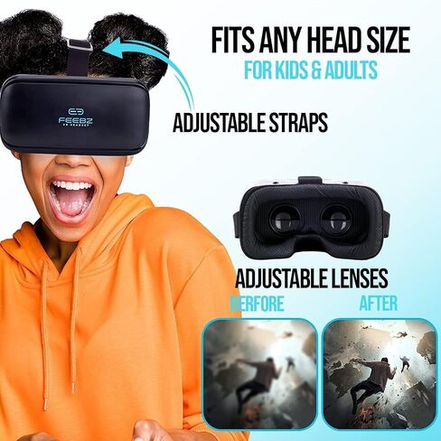 Kids VR Box for Android Phones - for Watching 3D VR Videos on YouTube Only - Model-03 in Saudi Arabia